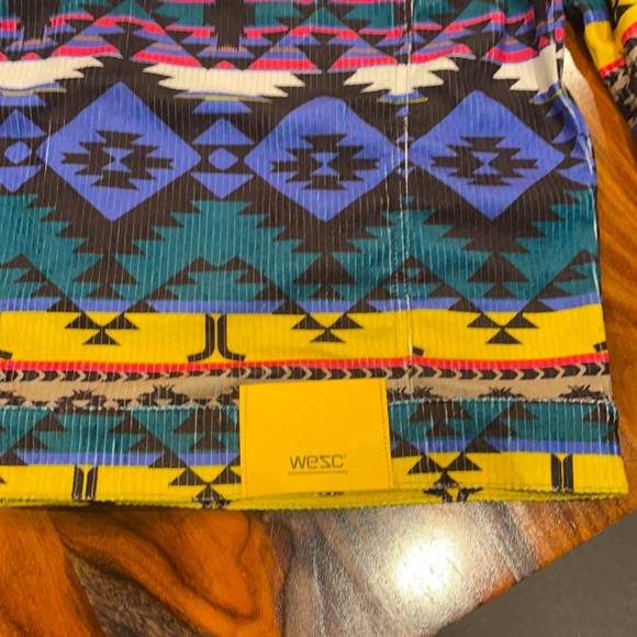 WESC Cord Trucker Blanket Print( Gorgeous Unisex Multi Color Jacket - Picture 8 of 12